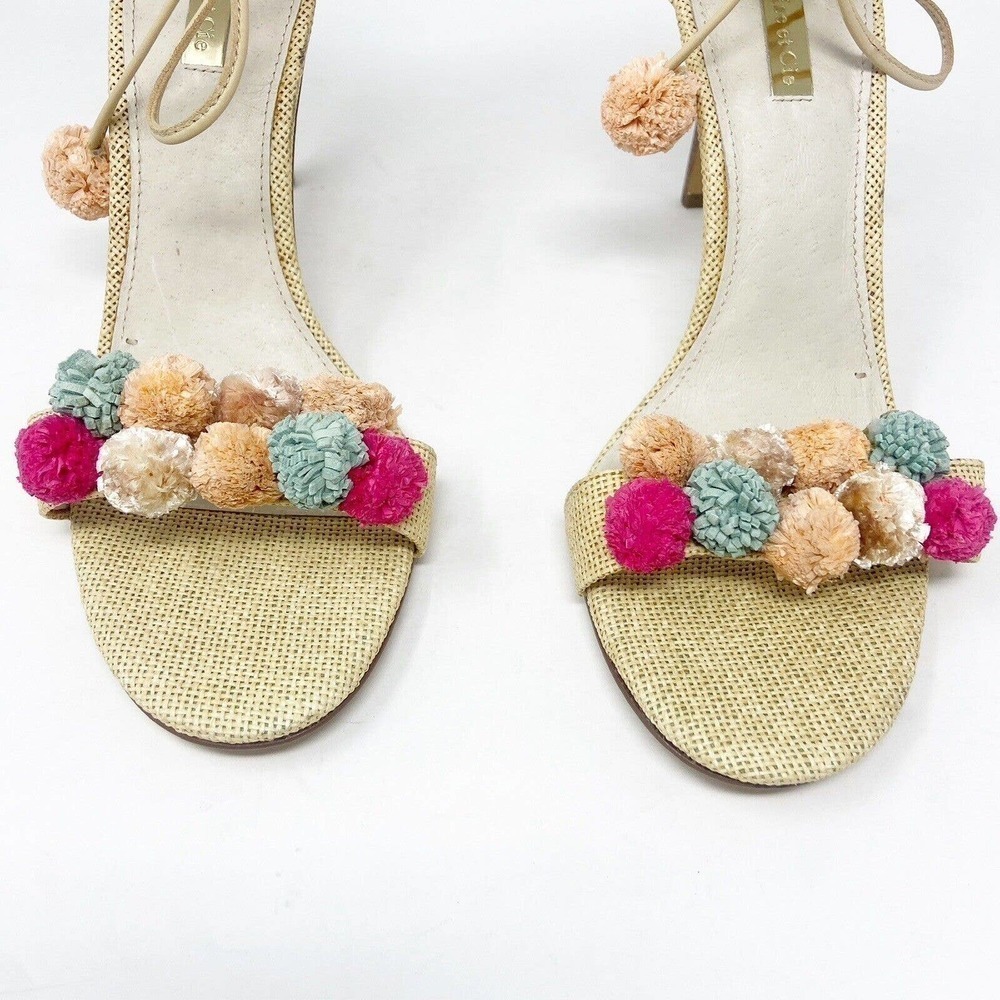 Louise et Cie Kizzy Colorful Pom Pom Heels 10 - Picture 6 of 10